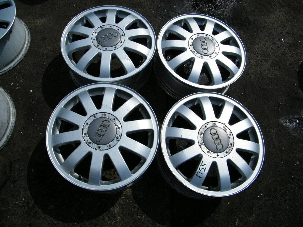 4x Alufelge 16 Zoll 6.0" 5x112 40ET Glanz Silber 8T0601025B Audi B6 B7 Rim Wheel