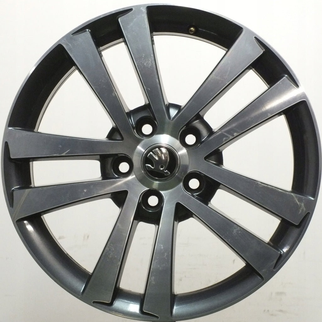 1x Alufelge 17 Zoll 7.0" 5x112 54ET Glanz 1Z0601025 Skoda Octavia Ii Rim Wheel FEL4485681249ob