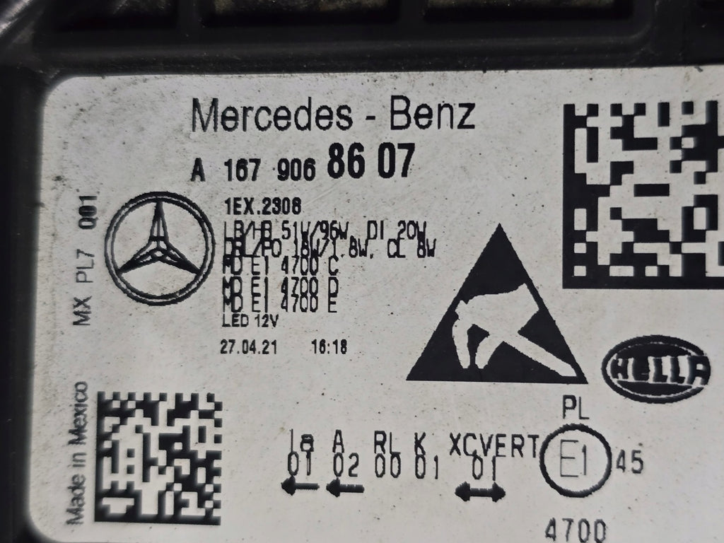 Frontscheinwerfer Mercedes-Benz Gle A1679068607 Full LED Rechts Headlight SCH9183299204is