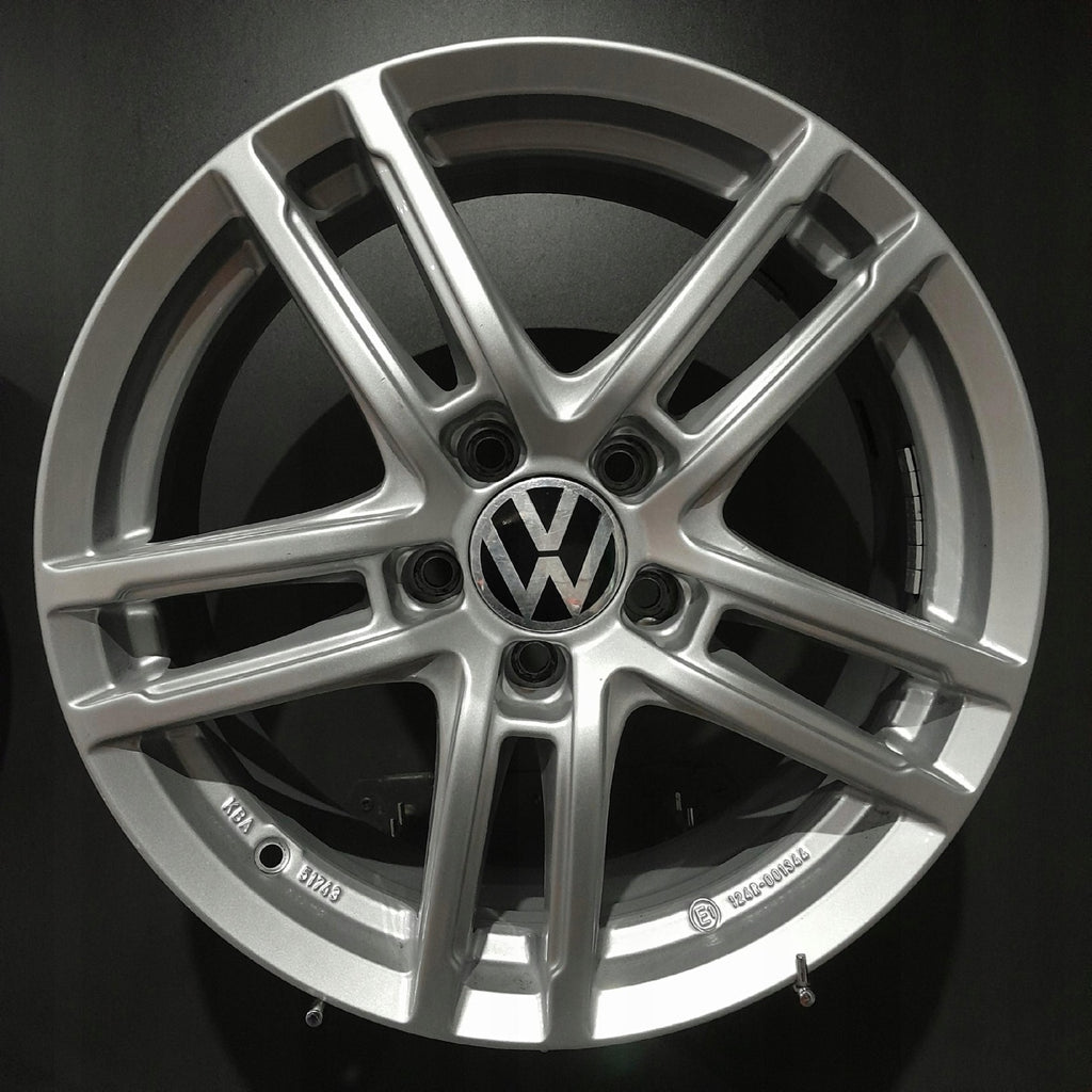 4x Alufelge 17 Zoll 7.0" 5x112 48 5ET Glanz Silber Rim Wheel FEL8509579254eh