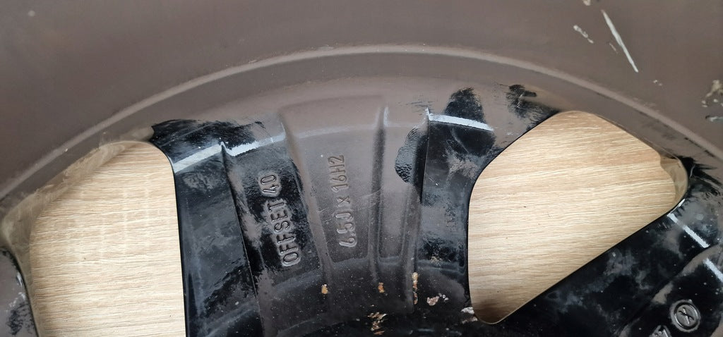 1x Alufelge 16 Zoll 6.5" 5x114.3 40ET Glanz Schwarz 52910-CR200 Kia Rim Wheel FEL5793582918vo