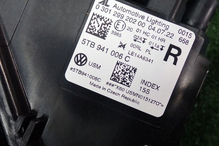 Frontscheinwerfer VW Touran 5TB941006C 85122000 Rechts Scheinwerfer Headlight SCH5551787061pq