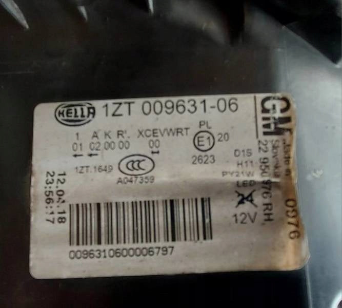 Frontscheinwerfer Opel Insignia A 1ZT00963106 Xenon Rechts Headlight SCH2103247523pq