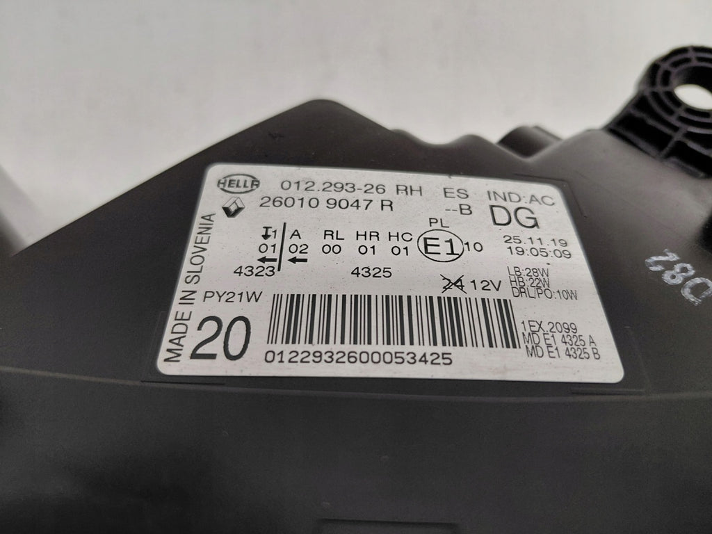 Frontscheinwerfer Renault Scenic 260109047R Full LED Rechts Headlight SCH6454397816ur