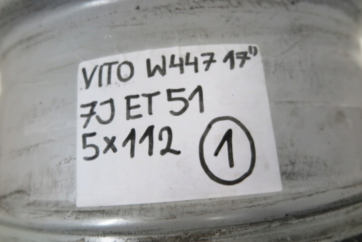 1x Alufelge 17 Zoll 7.0" 5x112 51ET A4474012200 Mercedes-Benz Rim Wheel FEL9356297629zc