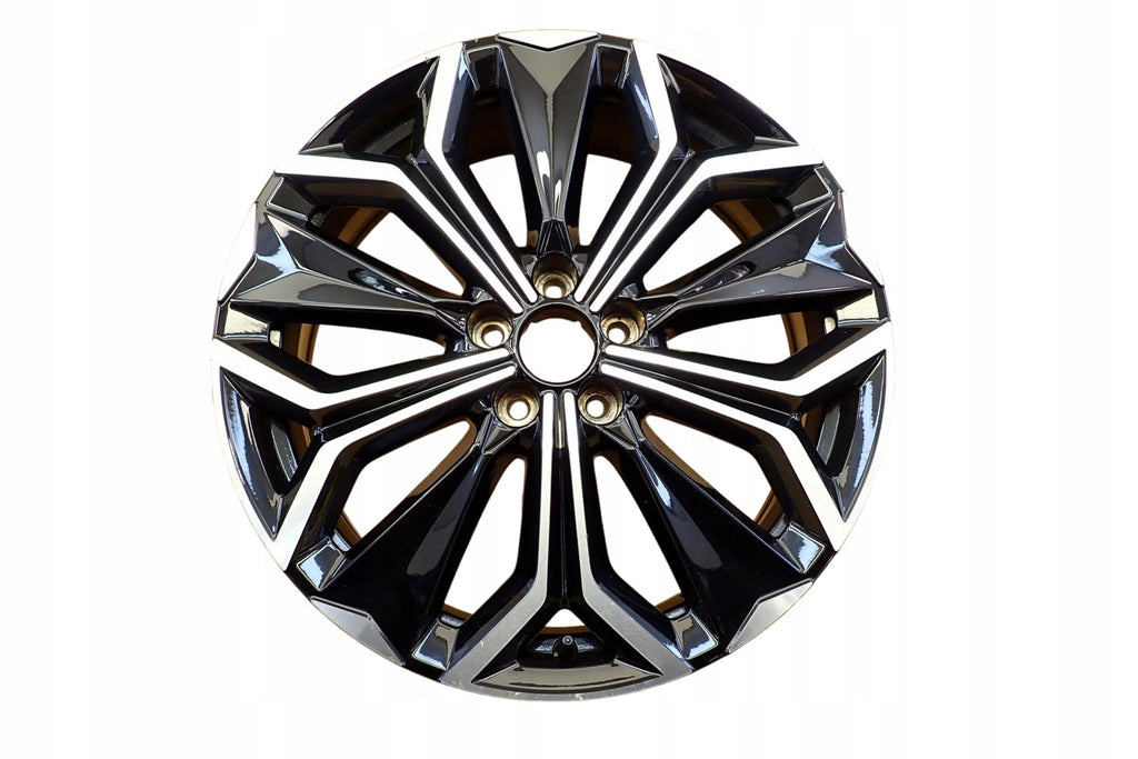 1x Alufelge 19 Zoll 7.0" 5x108 41ET Glanz Schwarz 9834512480 Citroën Ds4 Ds 4 FEL3738346945st