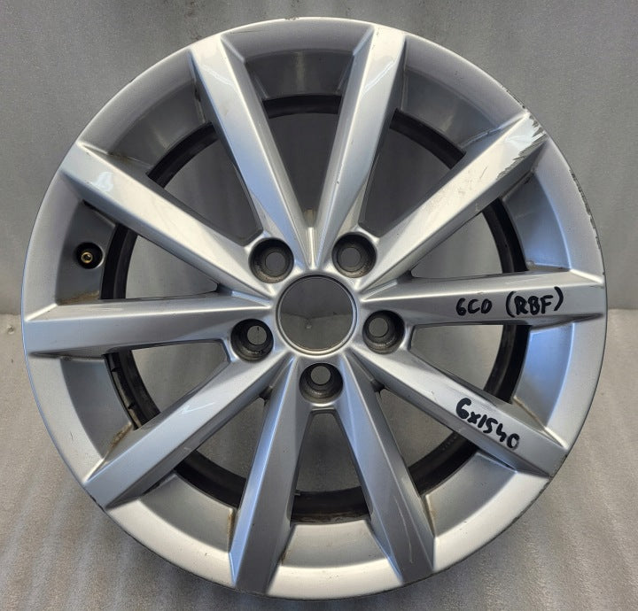 1x Alufelge 15 Zoll 6.0" 5x100 40ET 6C0601025M VW Polo Rim Wheel FEL8064732789id