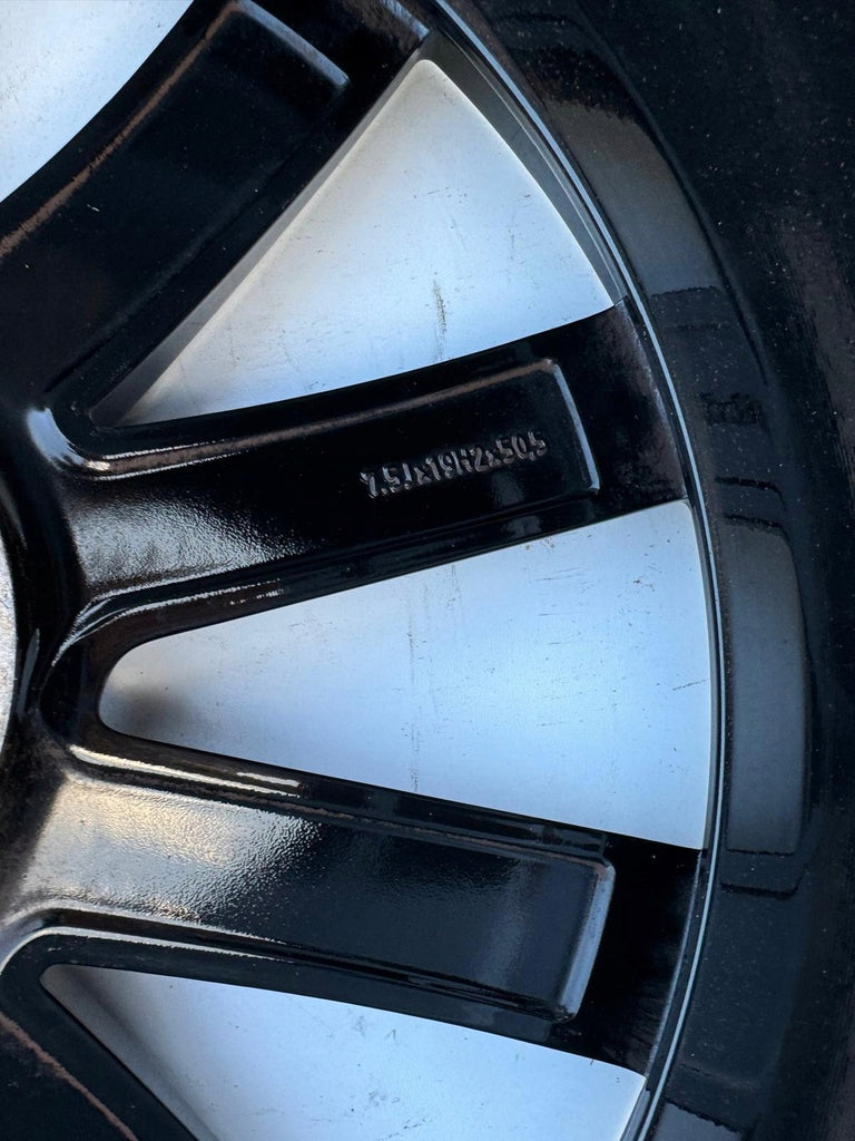 1x Alufelge 19 Zoll 7.5" 5x108 50 5ET Glanz Schwarz 31423852 Volvo Xc60