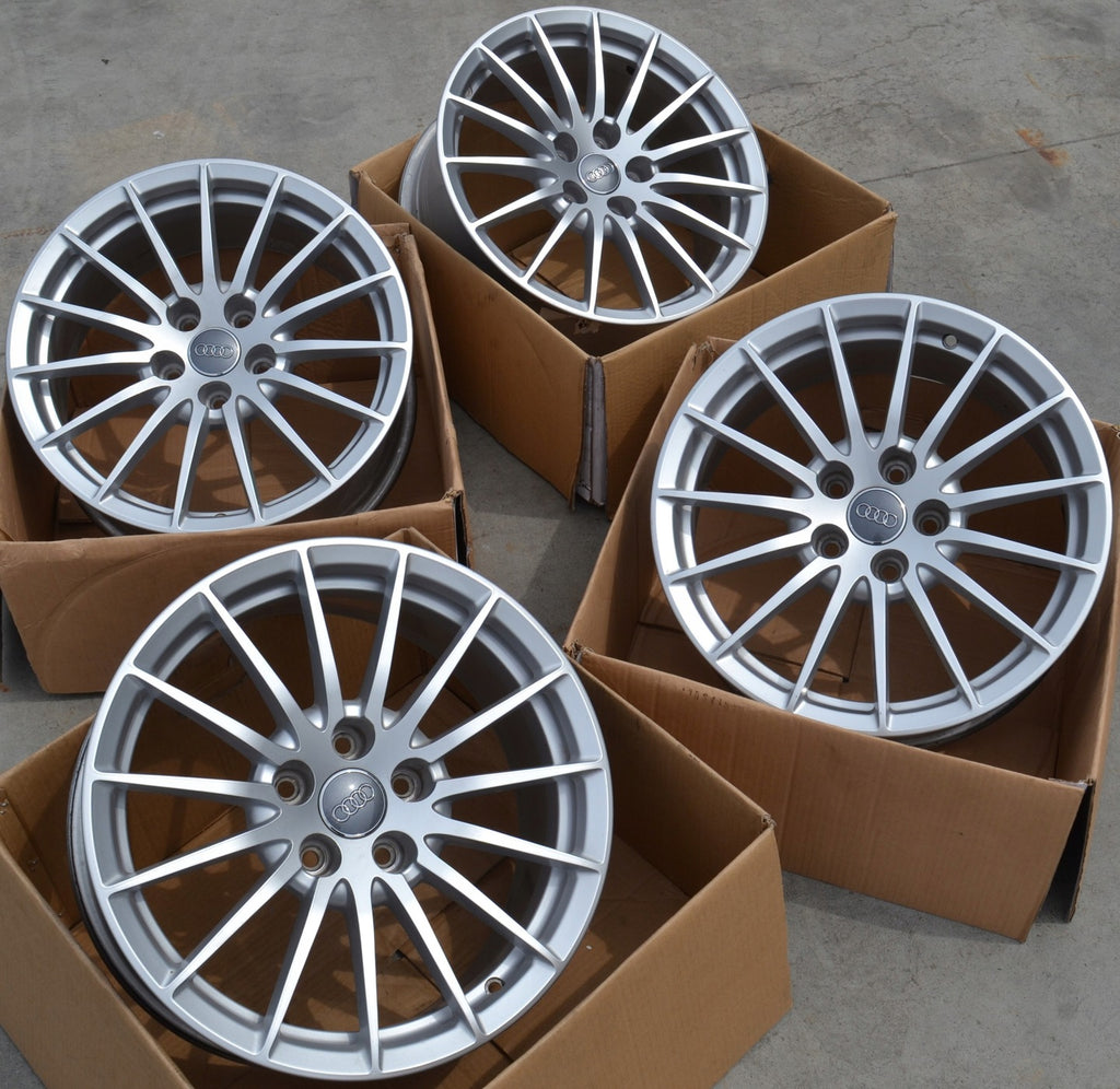 4x Alufelge 17 Zoll 7.5" 5x112 29ET Glanz Silber 8W0601025AE Audi A5 A4