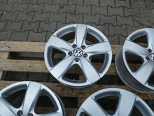 Load image into Gallery viewer, 4x Alufelge 17 Zoll 6.5" 5x112 33ET Glanz Silber 5N0601025 VW Tiguan Rim Wheel FEL3411218783rz