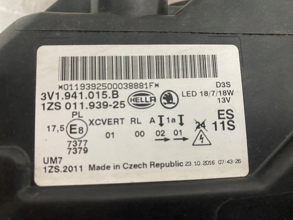 Frontscheinwerfer Skoda Superb III 3V1941015B Full LED Links Headlight SCH2390699638pm