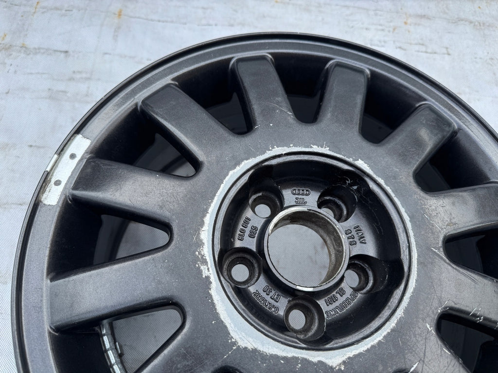 1x Alufelge 15 Zoll 6.0" 5x100 38ET 8L0601025 Audi Rim Wheel