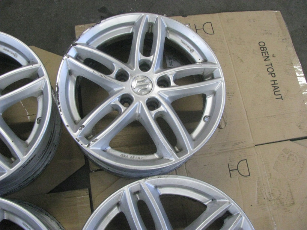 4x Alufelge 16 Zoll 6.5" 5x114.3 40ET Glanz Silber KBA48457 Nissan I Rim Wheel FEL3450940729go