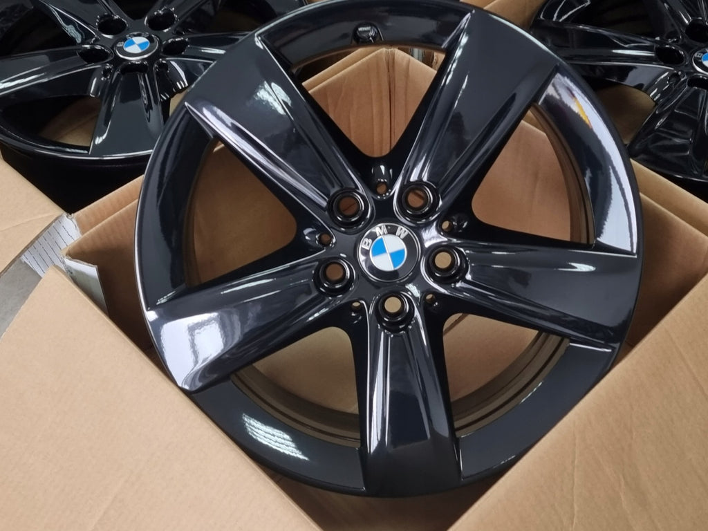 1x Alufelge 17 Zoll 7.5" 5x120 54ET Schwarz 6855087 BMW 2 Active Tourer F45 F46 FEL4045222742rs