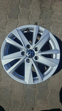 Laden Sie das Bild in den Galerie-Viewer, 1x Alufelge 16 Zoll 6.5" 5x112 48ET Glanz Silber 5TA601025Q VW Touran Rim Wheel FEL4611978901hy
