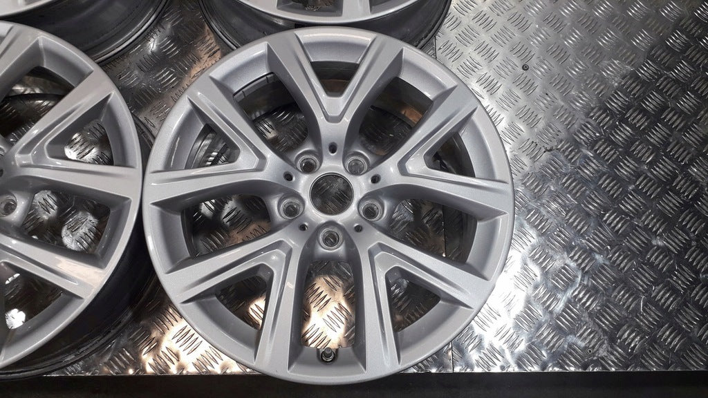 4x Alufelge 17 Zoll 6.5" 5x112 39ET Glanz Silber 6856076 BMW F39 F48 Rim Wheel FEL6773912698zk