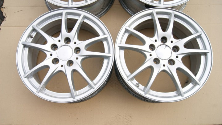 4x Alufelge 16 Zoll 6.5" 5x112 49ET Glanz Silber A2464011302 Mercedes-Benz W246 FEL4336228606pm