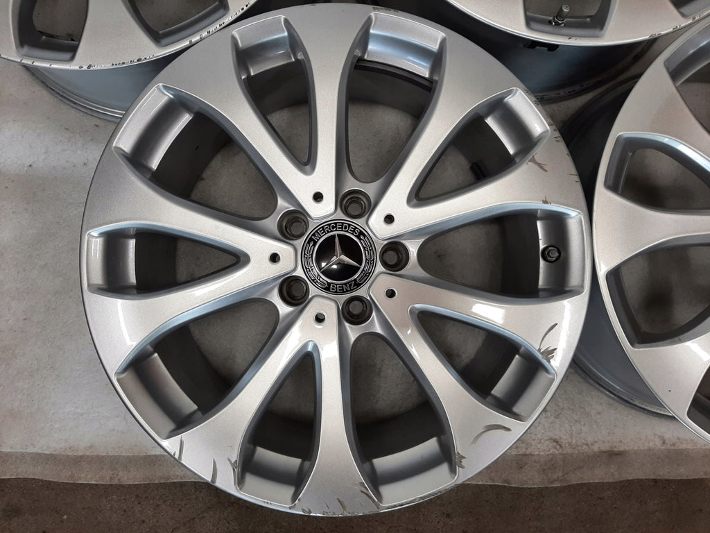 4x Alufelge 18 Zoll 8.0" 5x112 43ET Glanz Silber A2134011100 Mercedes-Benz W213 FEL9224160139sc
