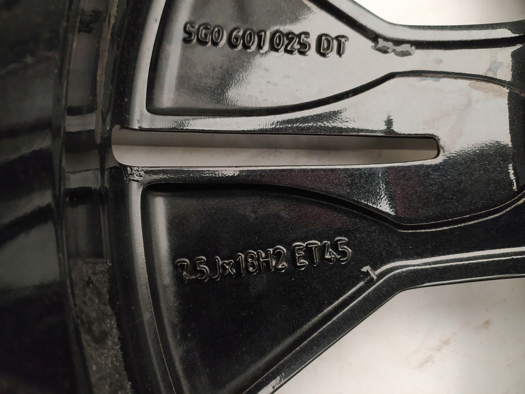 1x Alufelge 18 Zoll 7.5" 5x112 45ET Glanz Graphit 5G0601025 Mg Golf Alltrack FEL2813810179tp