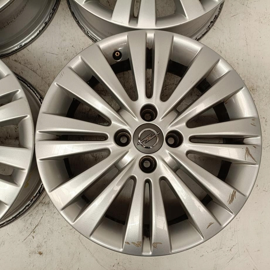 4x Alufelge 16 Zoll 6.0" 4x100 40ET Glanz Silber Opel Meriva A Corsa Rim Wheel FEL1802812064bv