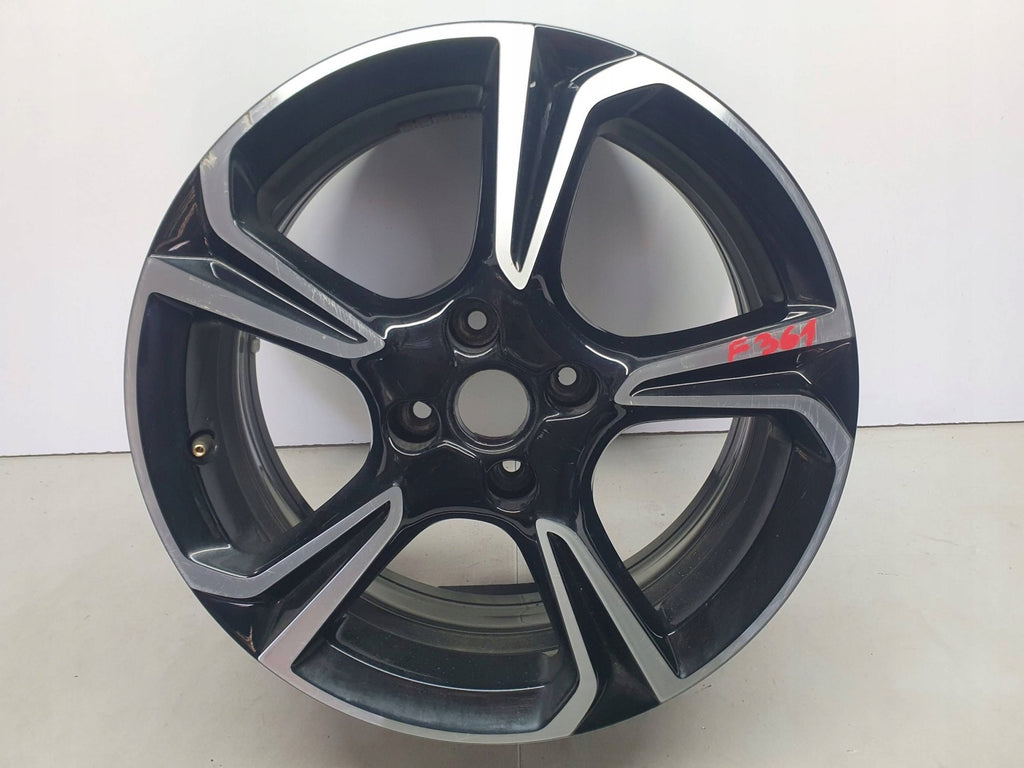 1x Alufelge 17 Zoll 7.0" 4x108 38ET Glanz Schwarz 39182183 Opel Corsa F FEL6333572620yv