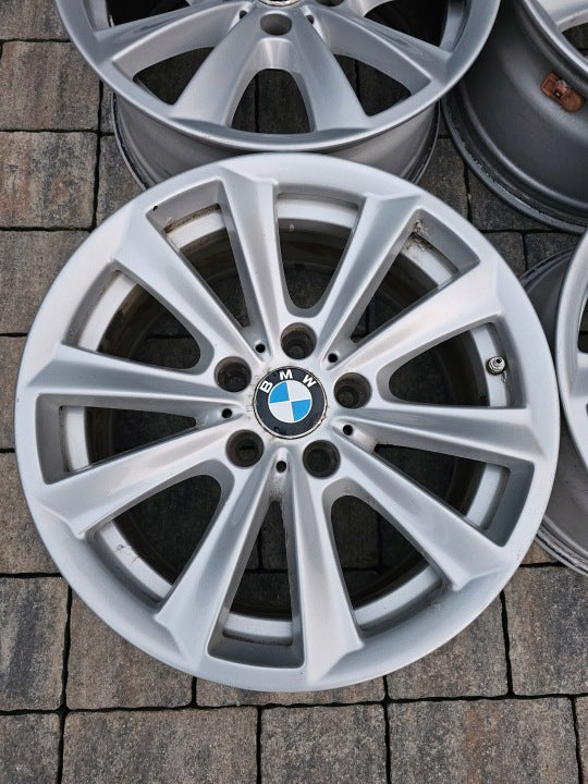 4x Alufelge 17 Zoll 8.0" 5x120 30ET Glanz Silber 6780720 BMW F11 F10 Rim Wheel FEL2364223136lz