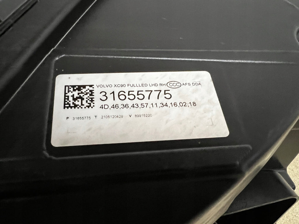 Frontscheinwerfer Volvo Xc90 II 31655775 Full LED Rechts Scheinwerfer Headlight