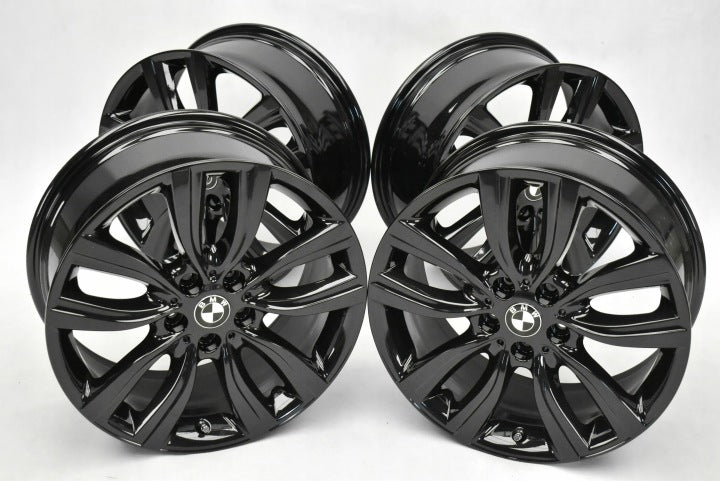 4x Alufelge 18 Zoll 8.0" 5x112 57ET Glanz Schwarz 6855094 BMW Active F45 2 F46 FEL8708222930jl