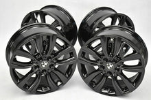 Laden Sie das Bild in den Galerie-Viewer, 4x Alufelge 18 Zoll 8.0" 5x112 57ET Glanz Schwarz 6855094 BMW Active F45 2 F46 FEL8708222930jl