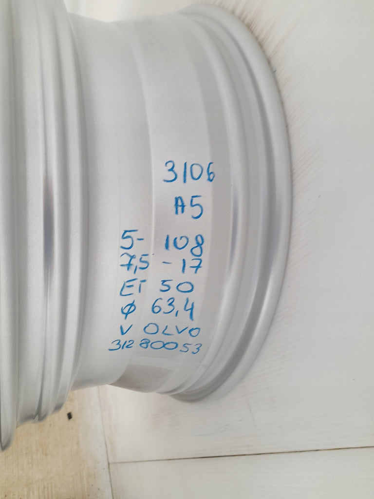1x Alufelge 17 Zoll 7.5" 5x108 31280053 Volvo Rim Wheel