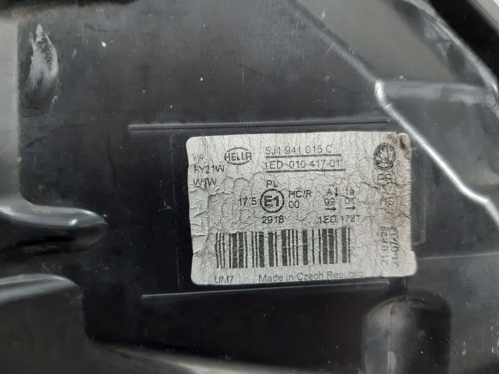 Frontscheinwerfer Skoda Fabia II 5J1941015C Links Scheinwerfer Headlight