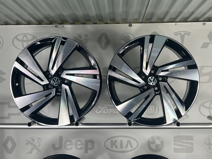 4x Alufelge 18 Zoll 7.0" 5x100 39ET Glanz Schwarz 2GM601025H VW T Cross T-Cross FEL4241275586wv