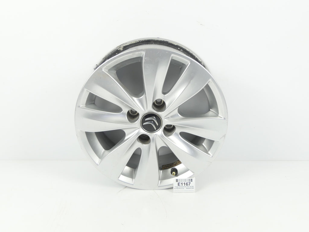 1x Alufelge 15 Zoll 6.0" 4x108 23ET Glanz 9685691980 Citroën C3 Ii Rim Wheel FEL4259533895ws