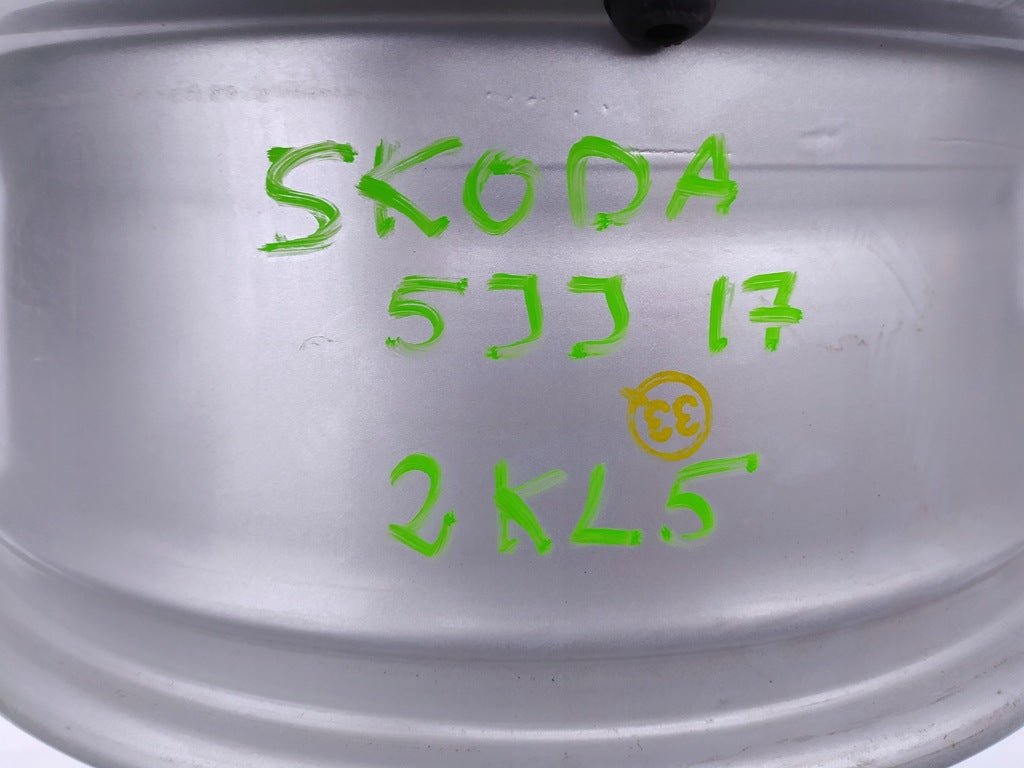 1x Alufelge 17 Zoll 7.0" 5x100 Schwarz 5JJ601025 Skoda Rapid Rim Wheel FEL9984158148ca