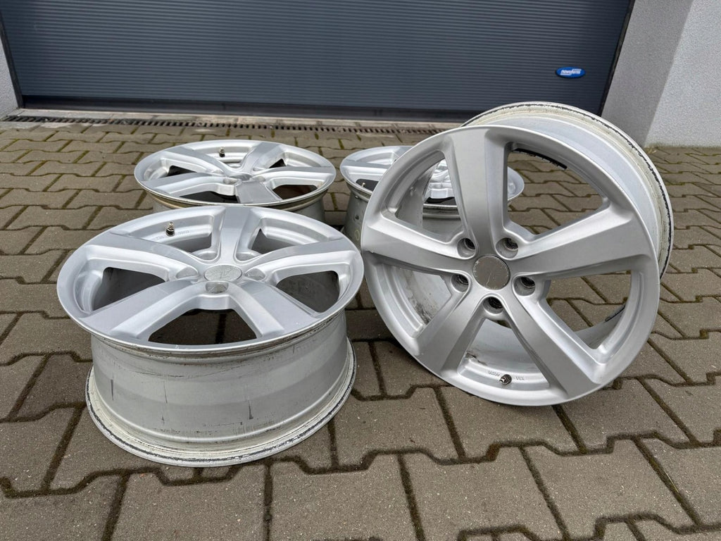 4x Alufelge 17 Zoll 7.5" 5x112 48ET Glanz Silber Audi A4 A3 Rim Wheel FEL2690395664mg
