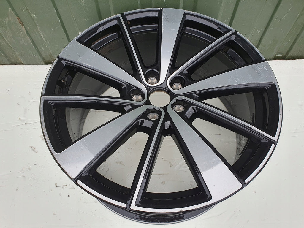 1x Alufelge 19 Zoll 9.0" 5x108 53ET Glanz Schwarz 32134523 Polestar 2 1