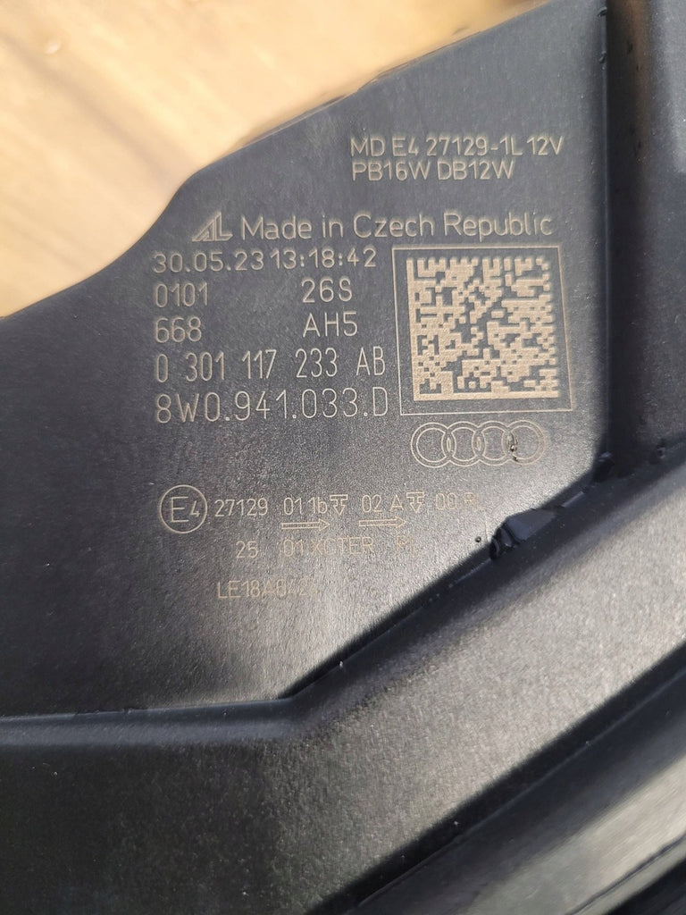 Frontscheinwerfer Audi A4 B8 8W0941033D LED Ein Stück (Rechts oder Links)