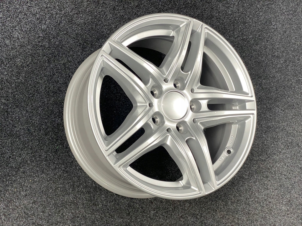 1x Alufelge 16 Zoll 7.5" 5x112 45ET Glanz Silber KBA50092 Rim Wheel FEL9596753332qp