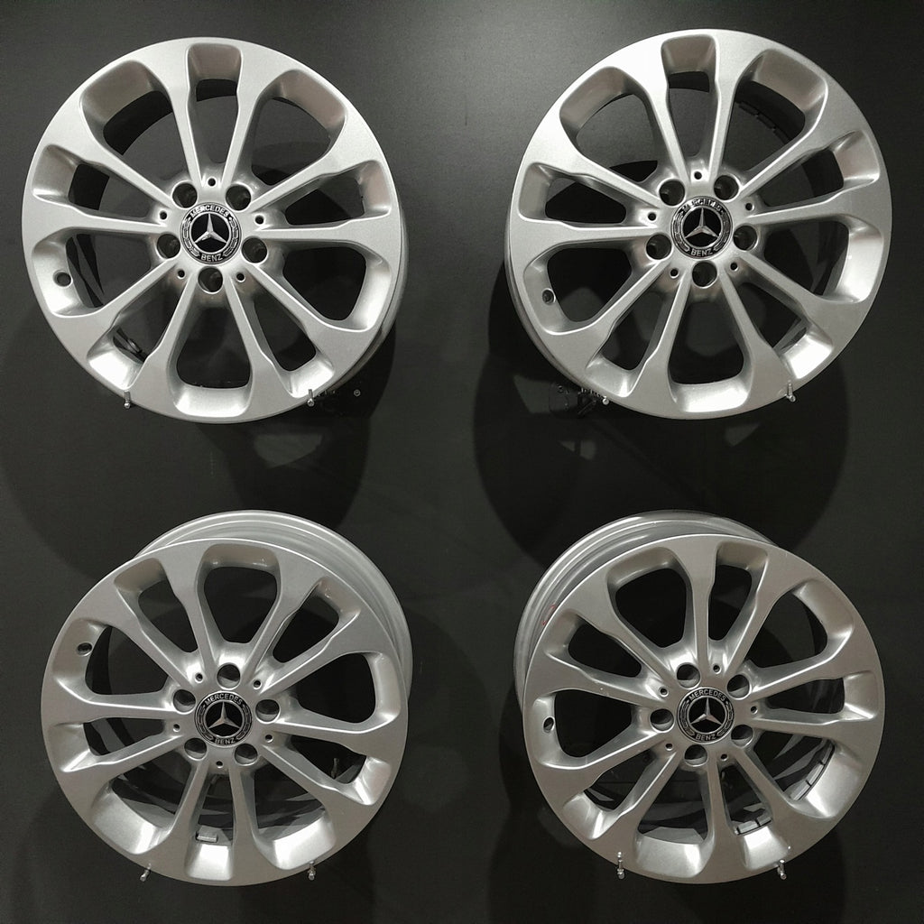 4x Alufelge 17 Zoll 6.5" 5x112 38ET Glanz Silber A1564011700 Mercedes-Benz X156 FEL4541896400fh