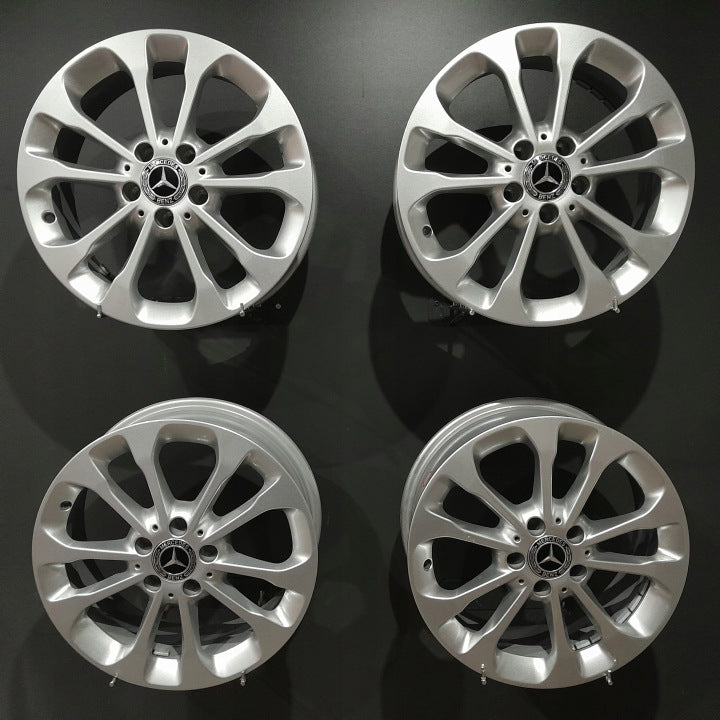 4x Alufelge 17 Zoll 6.5" 5x112 38ET Glanz Silber A1564011700 Mercedes-Benz X156 FEL4541896400fh