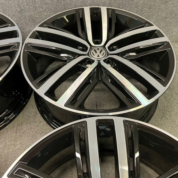 4x Alufelge 19 Zoll 7.0" 5x112 43ET Glanz Silber 5NA601025AP VW Tiguan Rim Wheel FEL7876751396oo