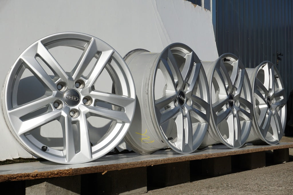 4x Alufelge 17 Zoll 7.0" 5x112 42ET Glanz Silber 8W0601025 Audi Rim Wheel FEL2834719895pd