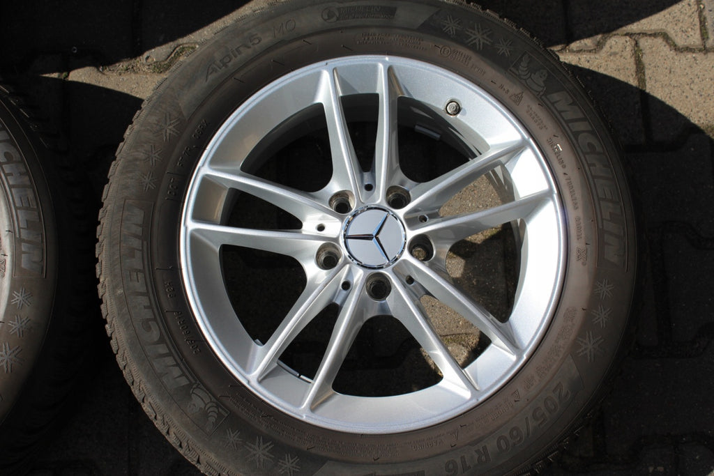 4x Alufelge 16 Zoll 6.5" 5x112 44ET Glanz Silber A1774010100 Mercedes-Benz W177 FEL5314518999mm