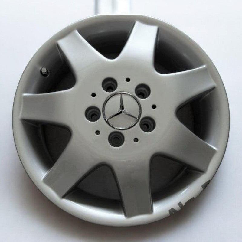 1x Alufelge 16 Zoll 5.5" 5x112 42ET Glanz Silber A4144010302 Mercedes-Benz 414