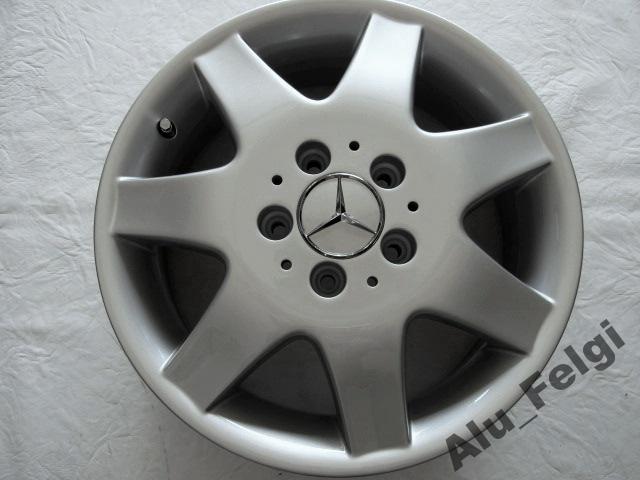 1x Alufelge 16 Zoll 5.5" 5x112 42ET Glanz Silber A4144010302 Mercedes-Benz 414