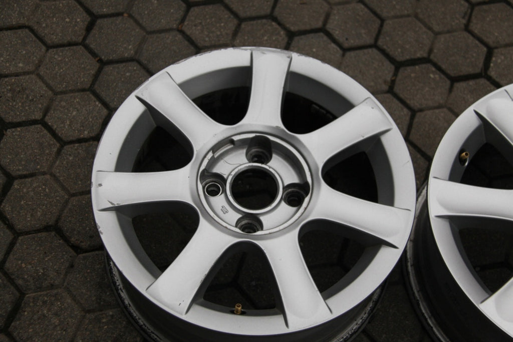 1x Alufelge 15 Zoll 6.0" 4x108 9649523180 Peugeot Rim Wheel FEL1943851437as