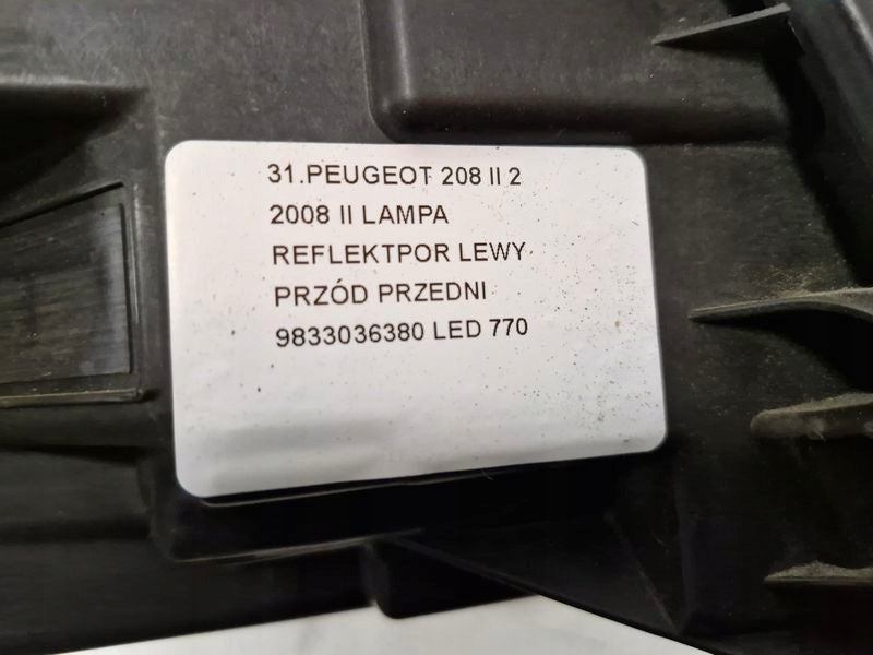 Frontscheinwerfer Peugeot II 208 9833036380 73313327 LED Links Headlight SCH3709072153ok