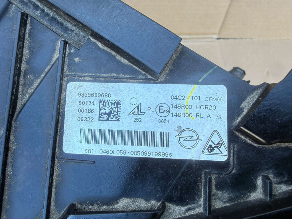 Frontscheinwerfer Opel Grandland 9839689680 Links Scheinwerfer Headlight SCH2453783871tk