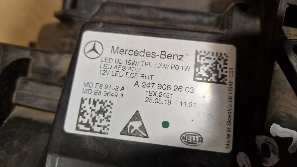 Frontscheinwerfer Mercedes-Benz W247 A2479062603 LED Rechts Headlight SCH6829247359un