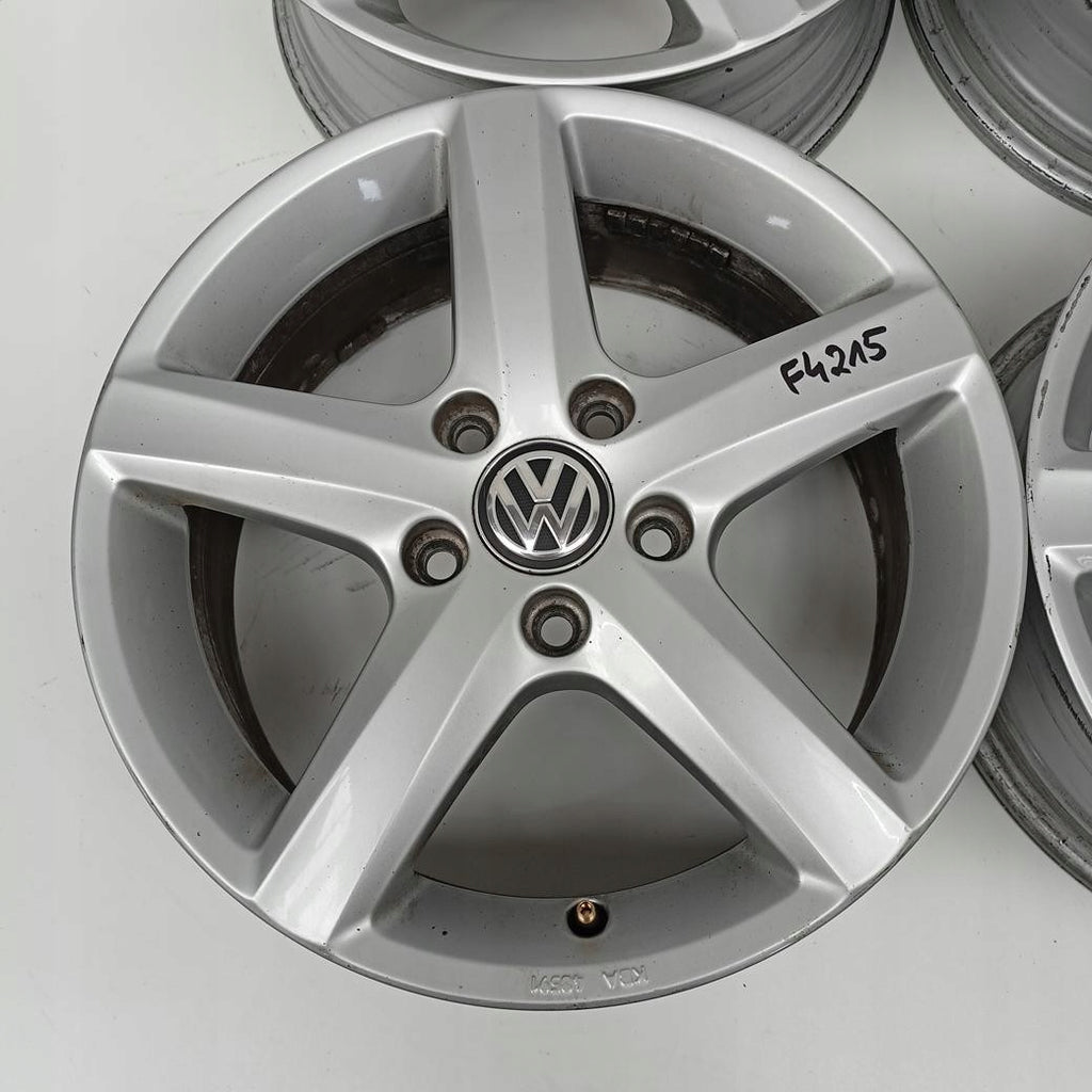 4x Alufelge 16 Zoll 6.0" 5x112 48ET 5G0071496 VW Golf VII Touran I Rim Wheel FEL3589361878gh